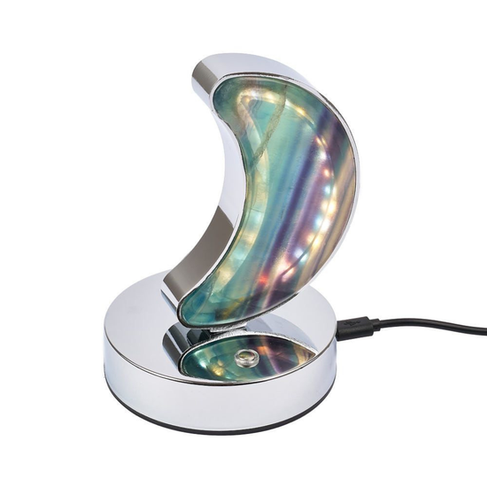 Fluorite Moon Lamp