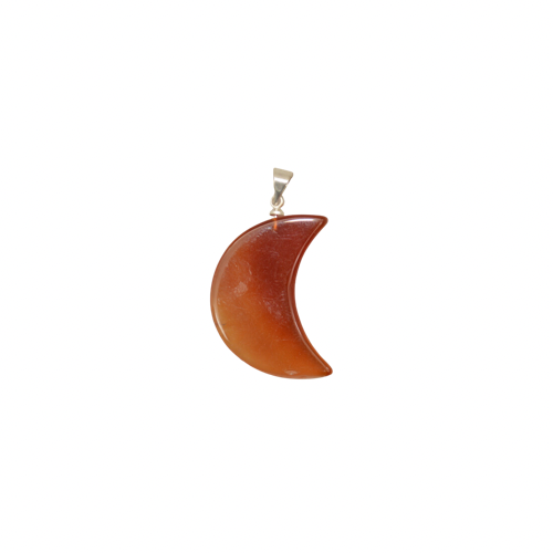 CARNELIAN MOON PENDANT