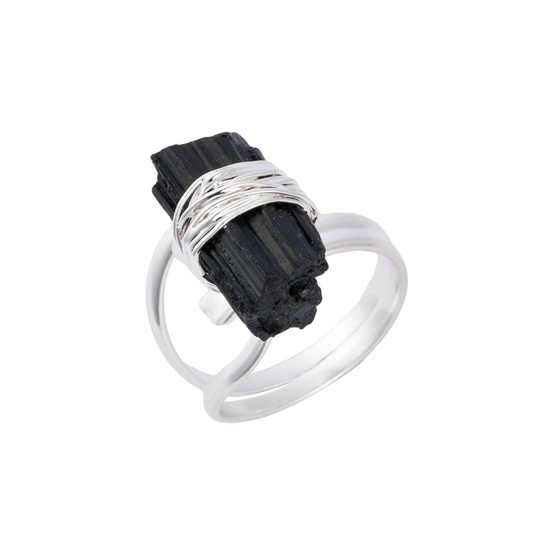 WIRE WRAPPED TOURMALINE RING
