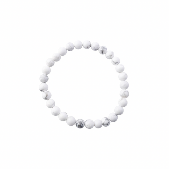 HOWLITE BEADED BRACELET