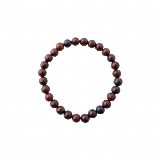 BRECCIATED JASPER BEADED BRACELET
