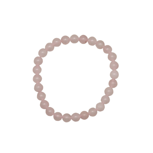 ROSE QUARTZ BEADED BRACELET