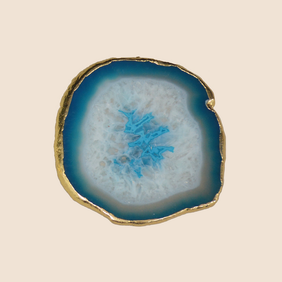 BLUE AGATE COASTER