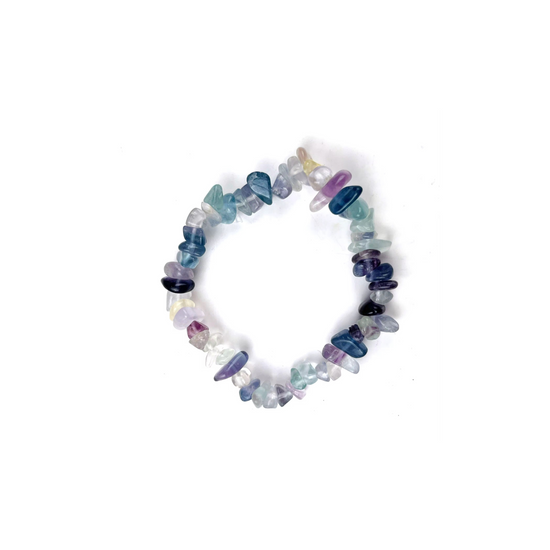 FLUORITE CHIP BRACELET