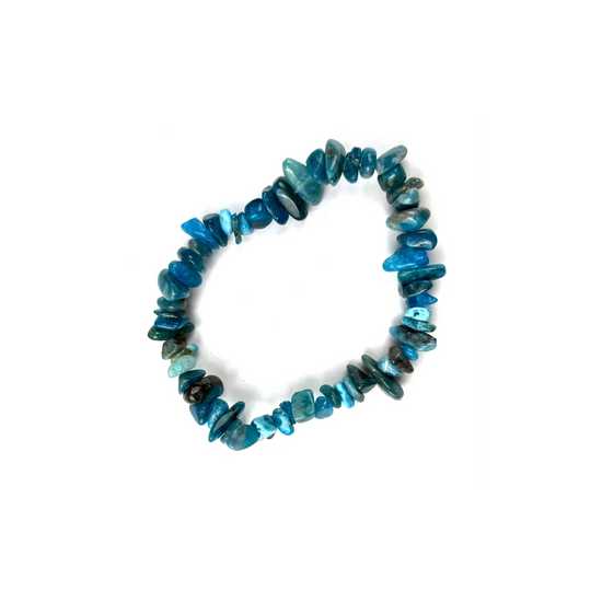 BLUE APATITE CHIP BRACELET