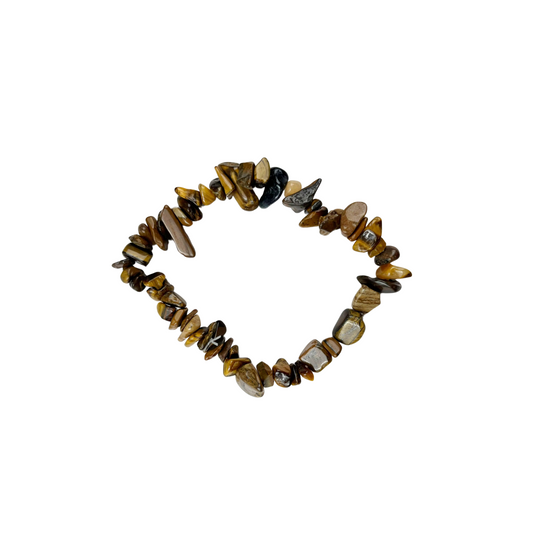 YELLOW TIGERS EYE CHIP BRACELET