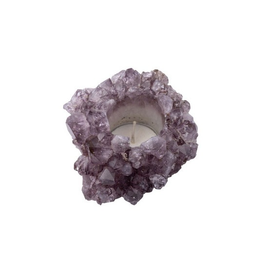 AMETHYST TEA LIGHT HOLDER