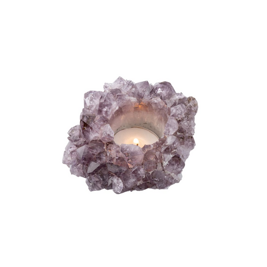 AMETHYST TEA LIGHT HOLDER