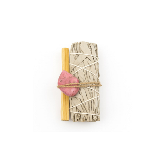 SMUDGE SET WITH RHODONITE