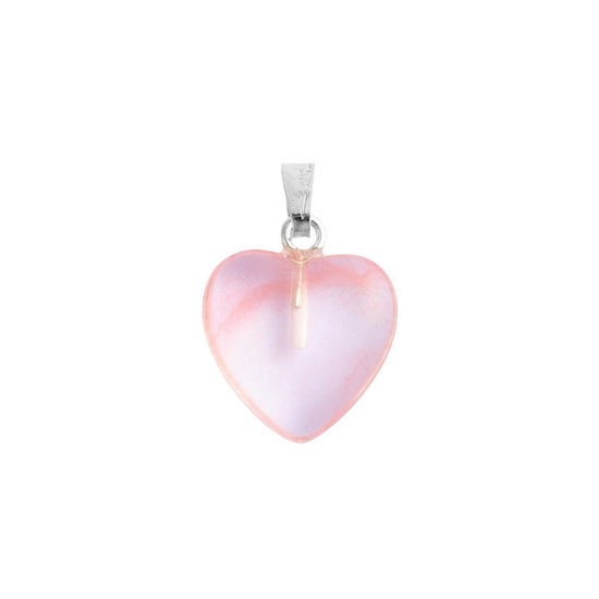 CHERRY QUARTZ HEART PENDANT