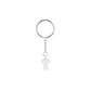 CLEAR QUARTZ MUSHROOM KEYRING