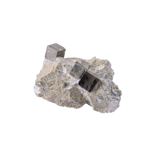 PYRITE CUBE IN MATRIX