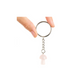 ROSE QUARTZ MUSHROOM KEYRING