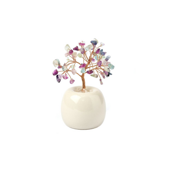 RAINBOW FLUORITE TREE IN FLOWERPOT