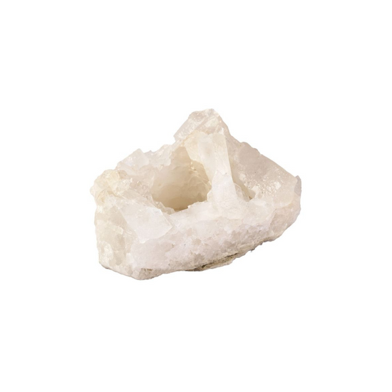 QUARTZ CRYSTAL CLUSTER TEA LIGHT HOLDER