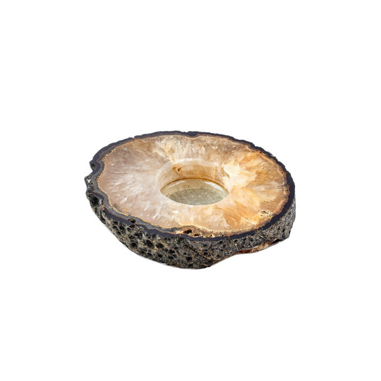 AGATE SLAB TEALIGHT  HOLDER