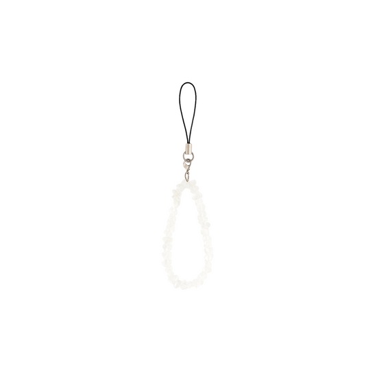 CLEAR QUARTZ PHONE STRAP
