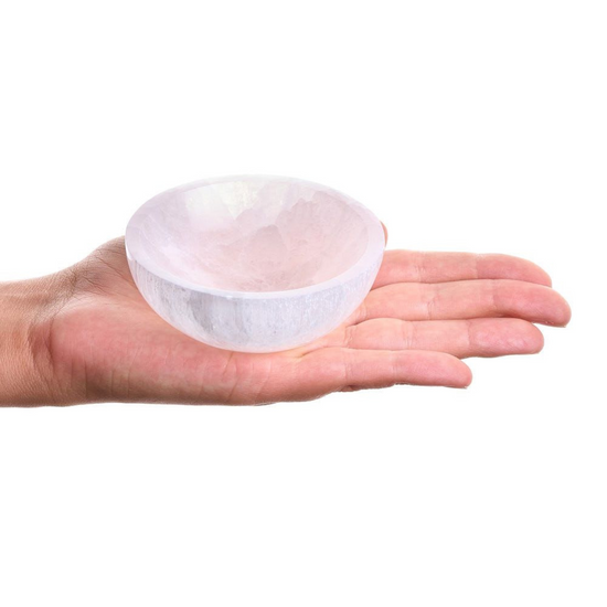 ROUND SELENITE BOWL