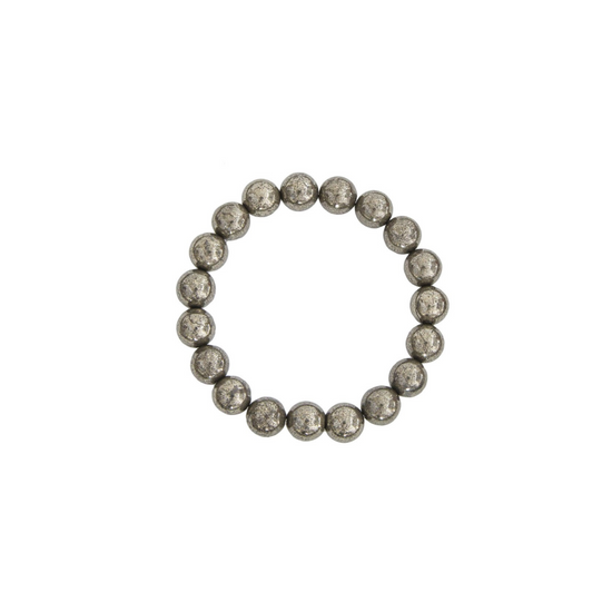 PYRITE BEADED BRACELET