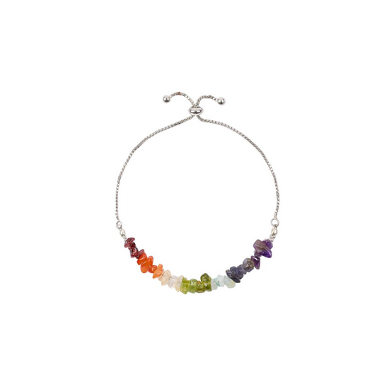 CHAKRA CHIP ADJUSTABLE SLIDING BRACELET