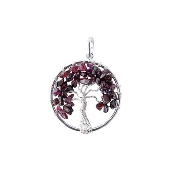 TREE OF LIFE GARNET PENDANT