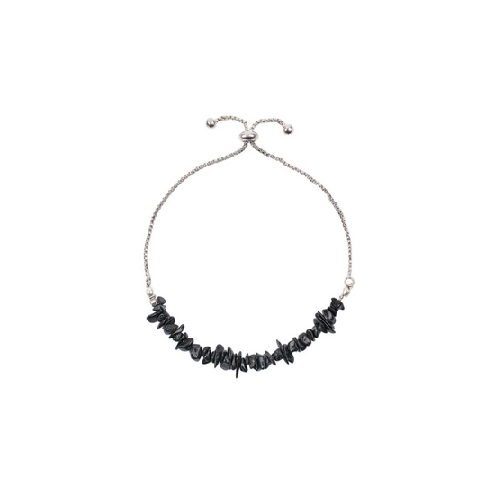 TOURMALINE CHIP ADJUSTABLE SLIDING BRACELET