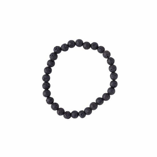 LAVA-STONE  BEADED BRACELET