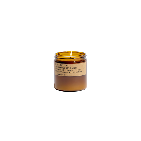 AMBER AND MOSS SOY CANDLE