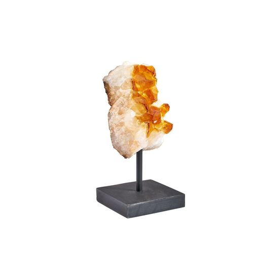 HEAT TREATED CITRINE DRUZE ON MEDIUM BASE